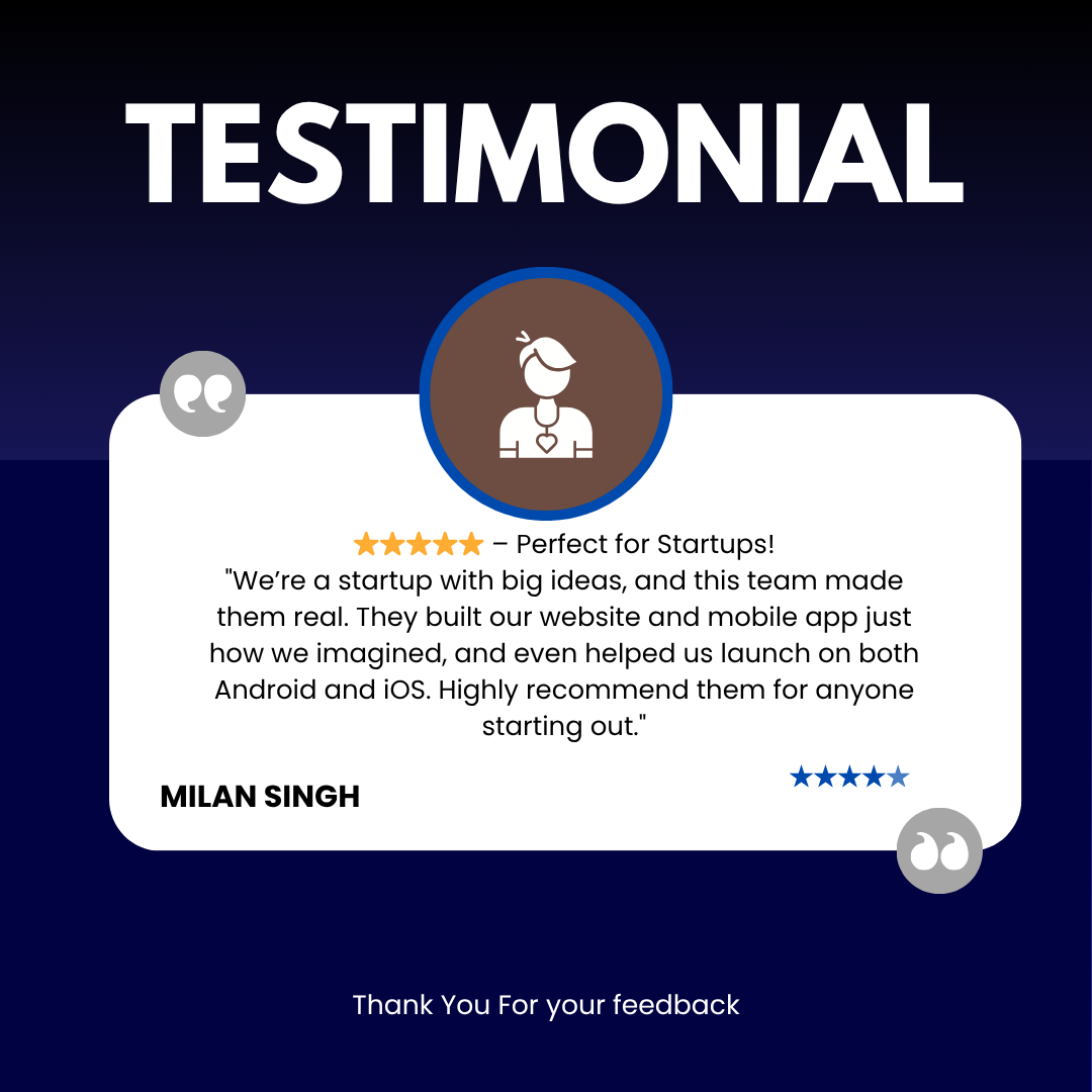 Blue and White Digitalism Testimonial Instagram Post (3)
